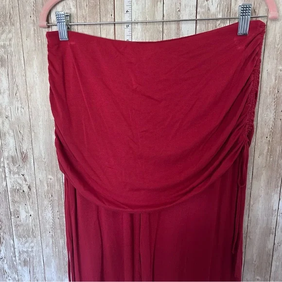 Halara Rust Colored Pant with Drawstring Overskirt that Cinches Size Large - Picture 3 of 7
